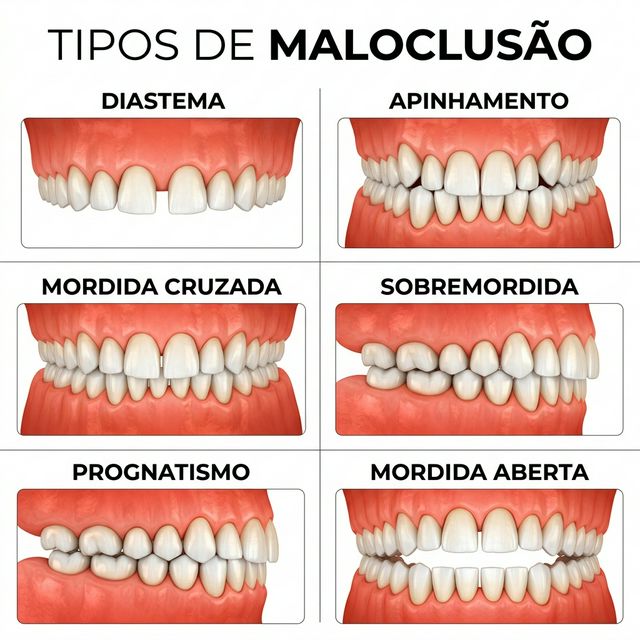 Tipos de maloclusão tratáveis com SouSmile